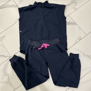 Figs Rafaela Top (XS) & Zamora Pants (S/P) Night Sky edition